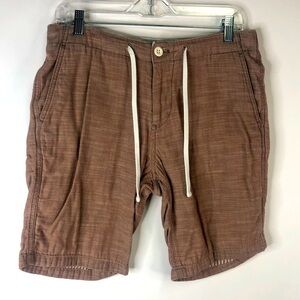 Express brown drawstring shorts size 30